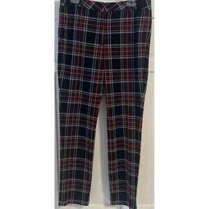 J.MCLAUGHLIN Stewart Plaid Knit Pant NEW Size 10